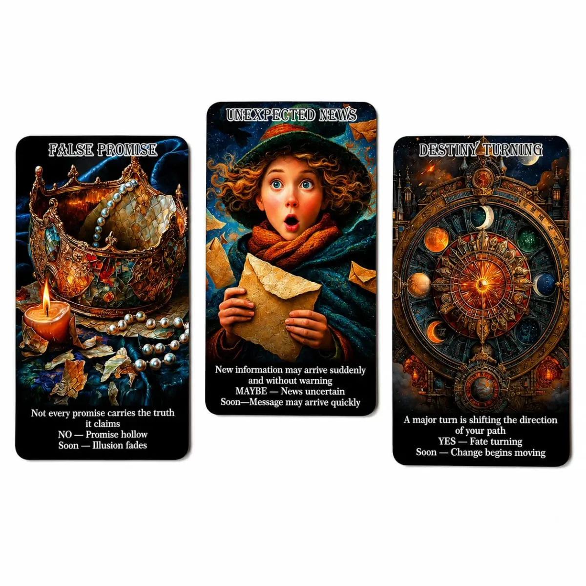 Time Truth Motive Oracle Cards | 78 Card Deck with Yes No Maybe and Timing Guidance for Hidden Truths Intentions Relationship — image 3