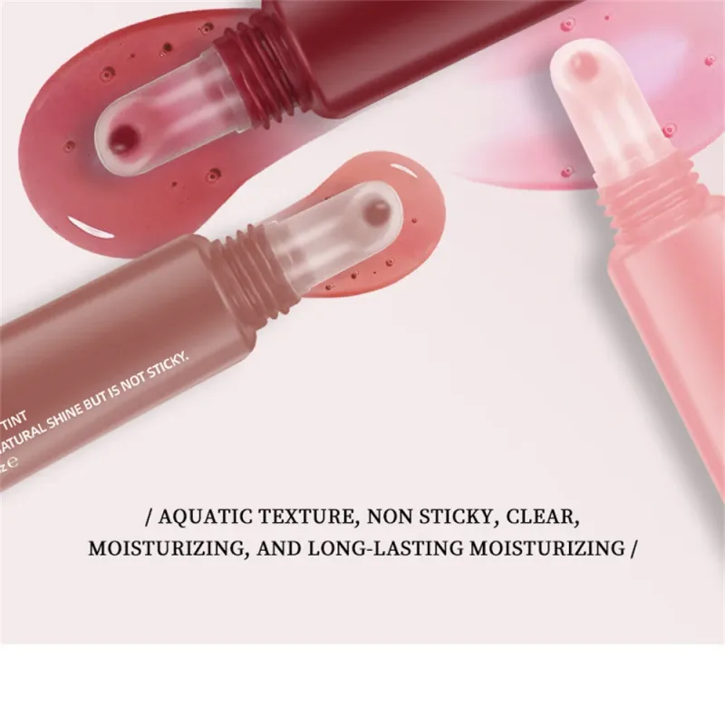 Bálsamo labial hidratante espelho brilho labial baunilha hortelã gelado bolo de café cheiro batom transparente óleo labial maquiagem