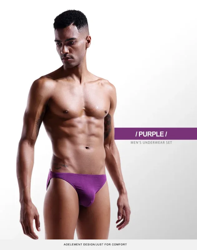 Roupa interior masculina calças triangulares pequenas u convexo modal fino estiramento sexy cintura baixa apertado cuecas laterais estreitas — image 22