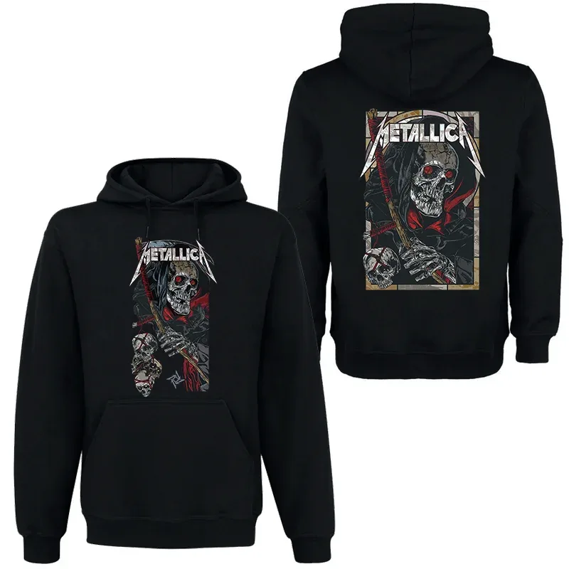 Band Rock Dark Wind Hoodie Men's Street Hip Hop Top Comfortable Hooded Sweater Fall_Winter Personality Men's Clothing — image 2