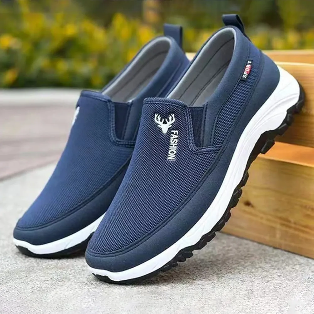 Scarpe casual in tela da uomo Scarpe estive leggere in rete Scarpe basse traspiranti Scarpe da passeggio alla moda da uomo Mocassini morbidi da uomo