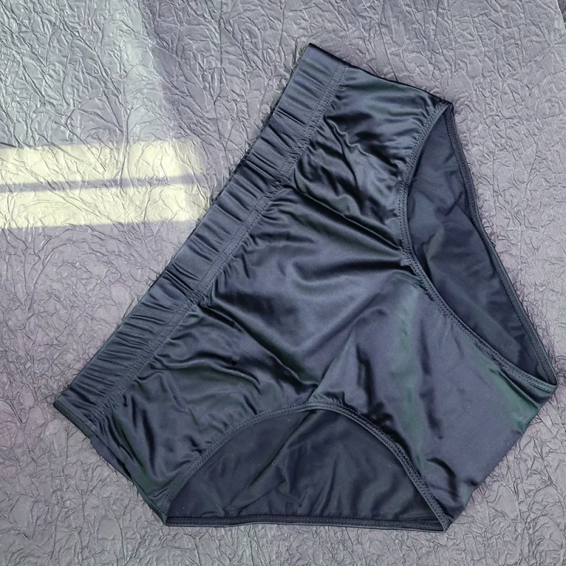 new Mens Briefs Underwear Satin-like Breathable Low-Rise Underpants Male Panties Men's glossy underwear