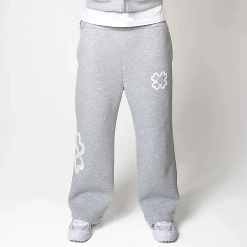 Olive Green Embroidered Zip Hoodie & Pants Set Men Streetwear Trendy Loose Casual 2-Piece Tracksuit New 2025 Fashion — image 10