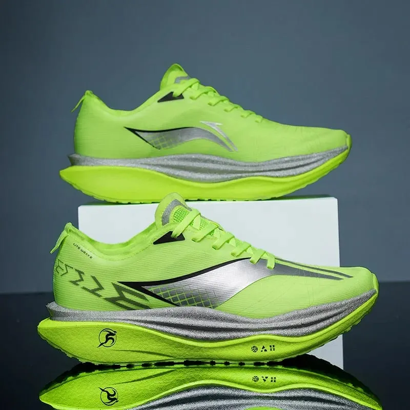Marathon Carbon Plate Air Cushion Men Sports Running Shoes Breathable Lightweight Women's Comfortable Athletic Nonskid Sneakers — image 3
