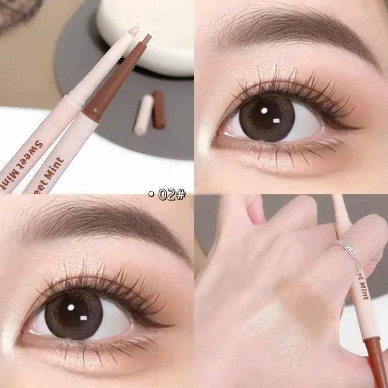 Double Head Eyeliner Pen Lying Silkworm Eye Brighten Bronzer 2 in 1 Waterproof And Durable Not Easy To Halo Dye Natural Makeup — image 8