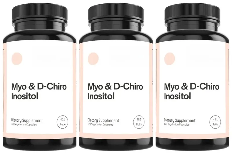 Women Myo & D-Chiro Inositol Capsule Daily Nutrition Supplements for Hormonal Balance and Ovarian Health Support 120 Count