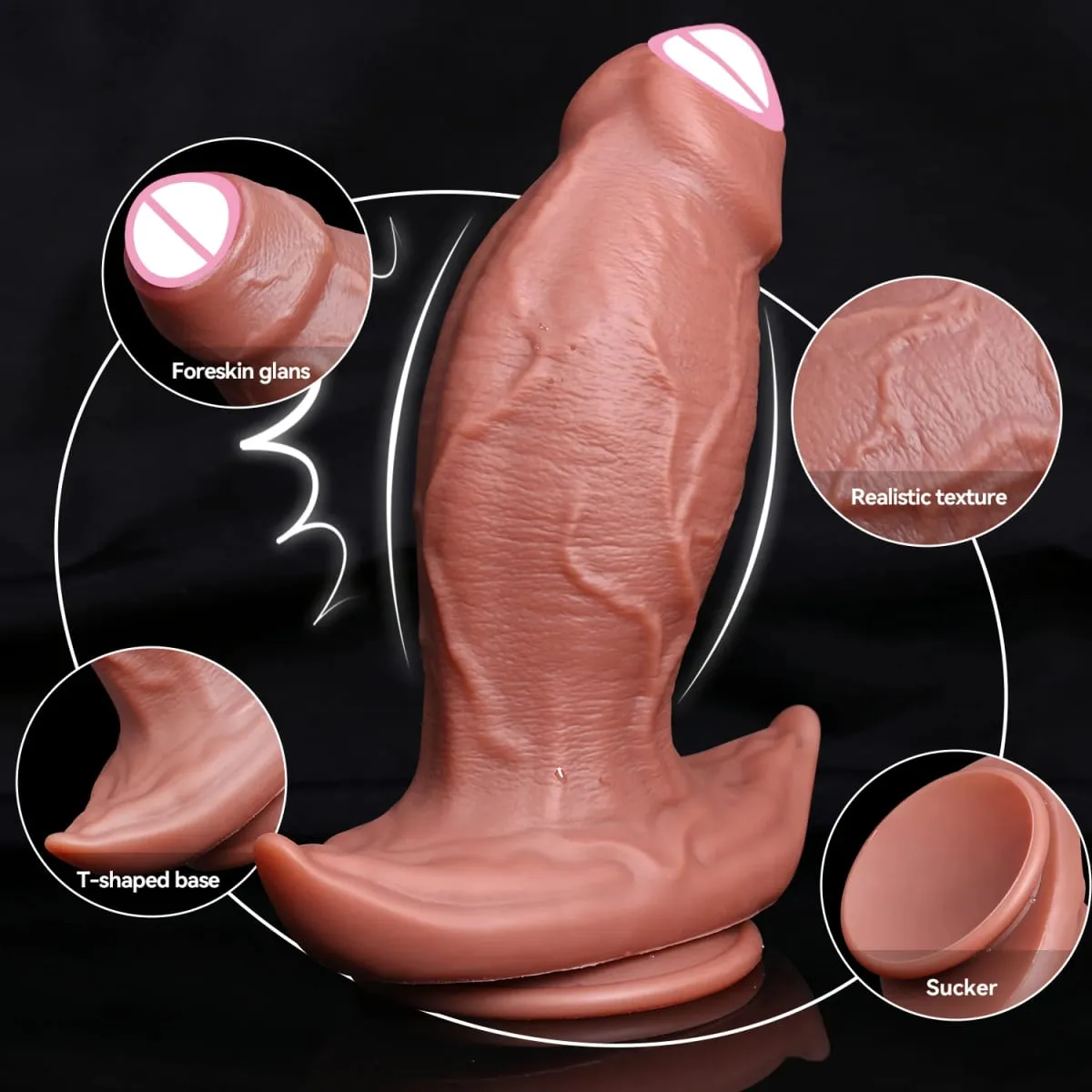 Realistic Thick Dildo Soft Silicone Penis Male Genitals Vaginal Masturbation Suction Cup Big Dick Woman Anal Plug Adult Sex Toys