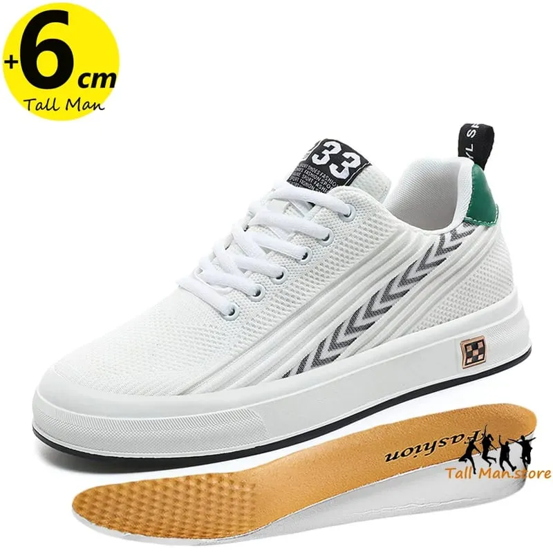 Lift Sneakers Men Booster Shoes Elevator Man Height Increase Insole 6cm Leisure Sports Plus Size 37-46 — image 4