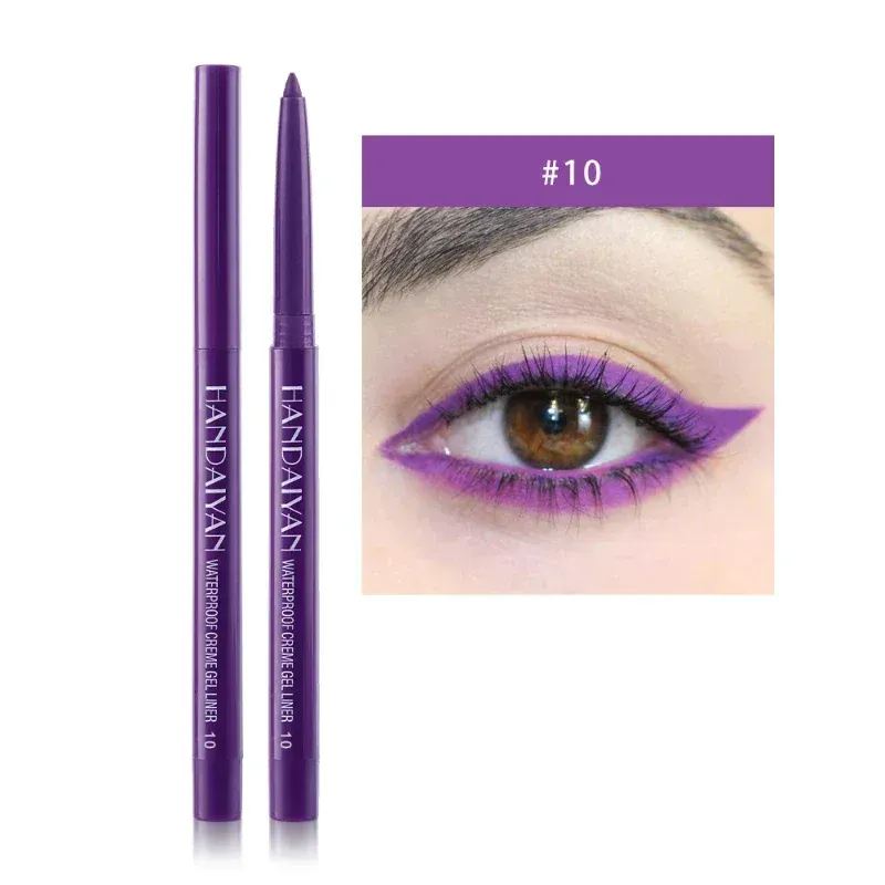 1PC Glitter Shine Eyeliner Gel Pencil Sexy Colorful Long-Lasting Shimmer Makeup Matte Colored Eye Liner Cream Pen Cosmetic Tool — image 5