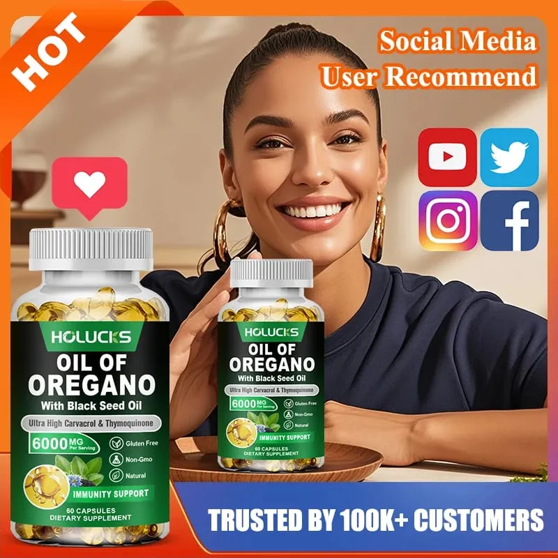 Pure Oil of Oregano Supplement for Sinus Relief Allergies & Healthy Immune Response Respiratory & Gut Health GMP Certified — image 2