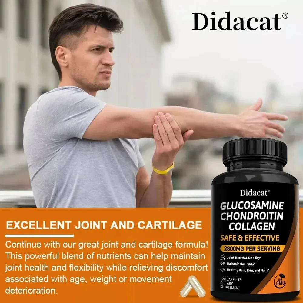 Chondroitin Glucosamine Collagen Capsules for Knee Joint Health Bone Quickly Nutrition Supplement — image 4