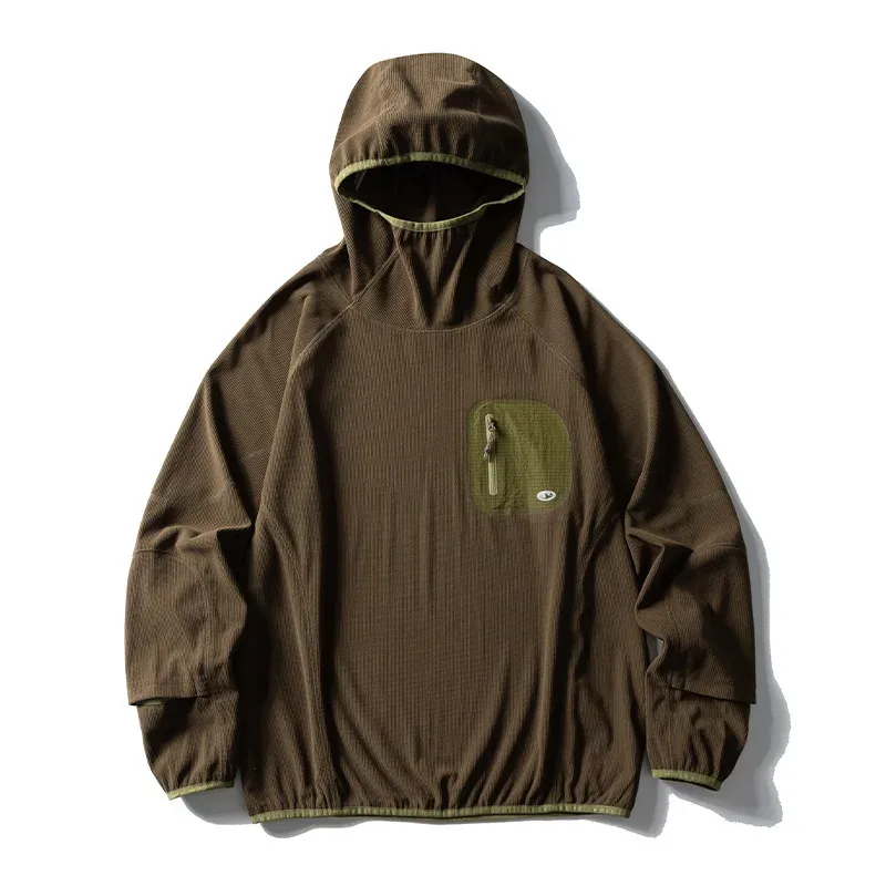 Outdoor Sport Hoodies Men Women Lightweight Fleece Long Sleeve Breathable Pullovers Hooded Sweatshirt Unisex Track T Shirts Tops — image 13