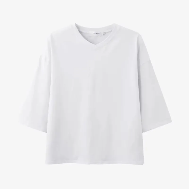 AS SS26 oversize loose T-shirt dress + V neck T-shirt + skirt set casual style woman clothes — image 17
