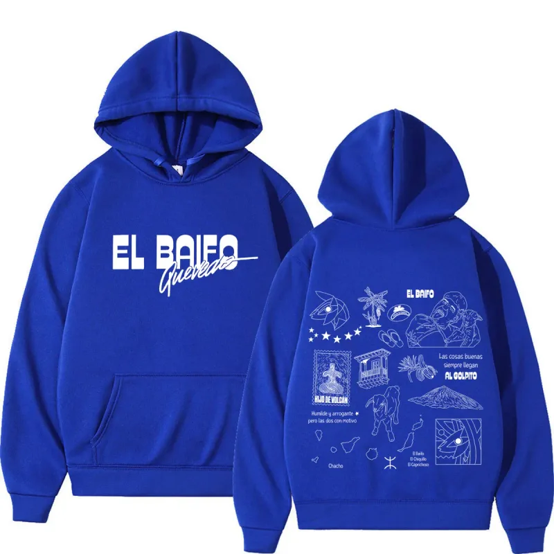 EL BAIFO Album 2026 Tour Graphics Hoodies Men Women Hip-hop Pullover Autumn Winter Loose Casual High Quality Sweatshirts