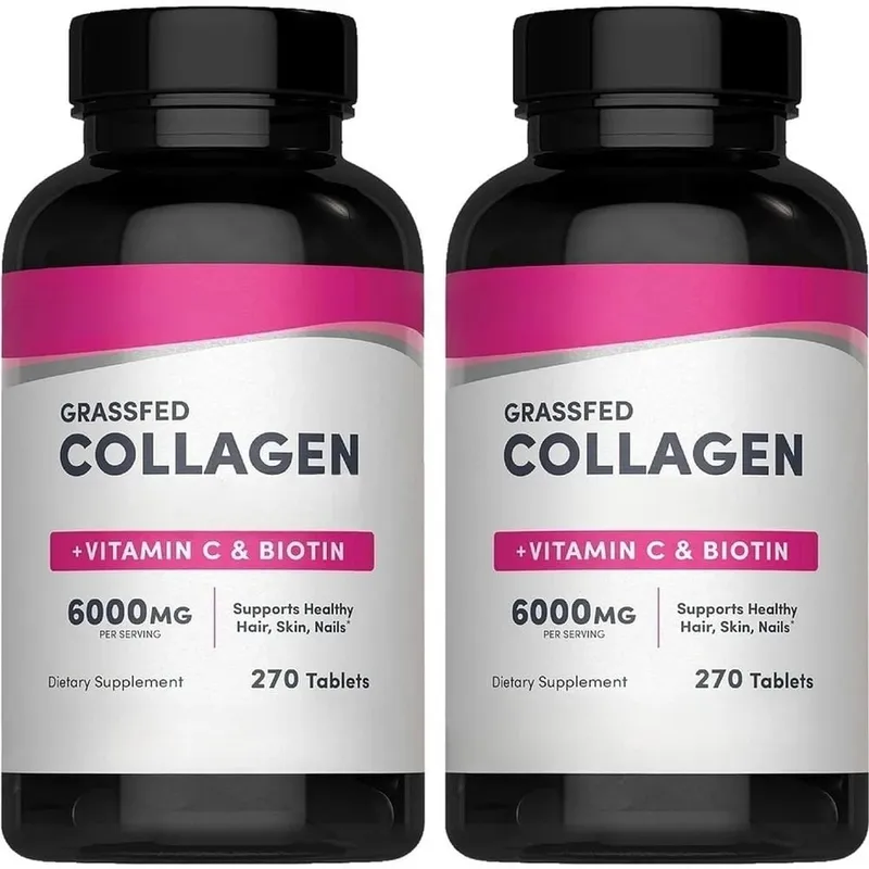 Collagen Tablets 6000mg with Vitamin C and Biotin Hair Skin Nails Beauty Support Dietary Supplement 270 Tablets — image 8