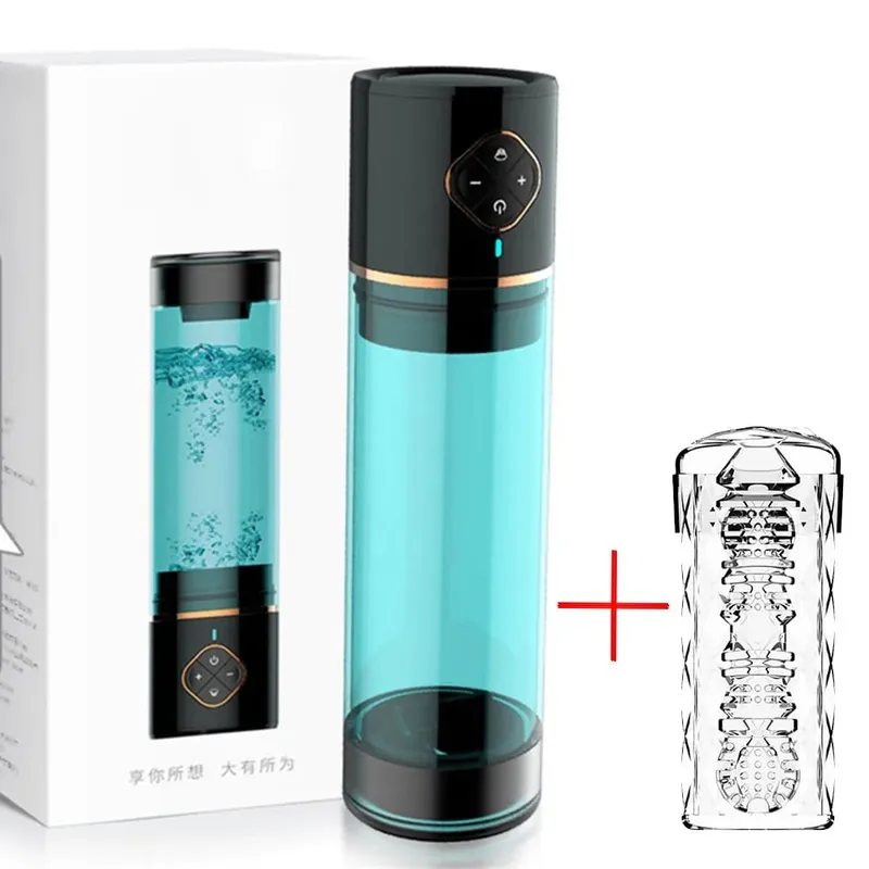 Automatic Water Penis Pump Sex Toy Male Electric Penis Training Enlargement Extender Stronger Bigger Erection Adult Sex Pleasure