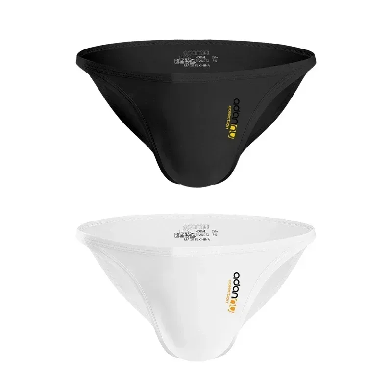 Men Modal Low‑Rise Briefs Sexy Solid Color Simple Triangle Underwear Sports Breathable Comfortable Male Panties