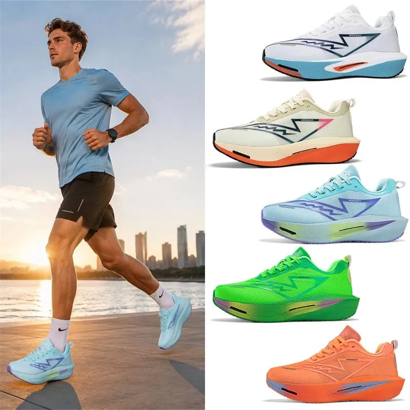 Marathon Men Running Shoes Carbon Board Speciality Sports Breathable Lightweight Women's Comfortable Athletic Chunta Sneakers — image 2