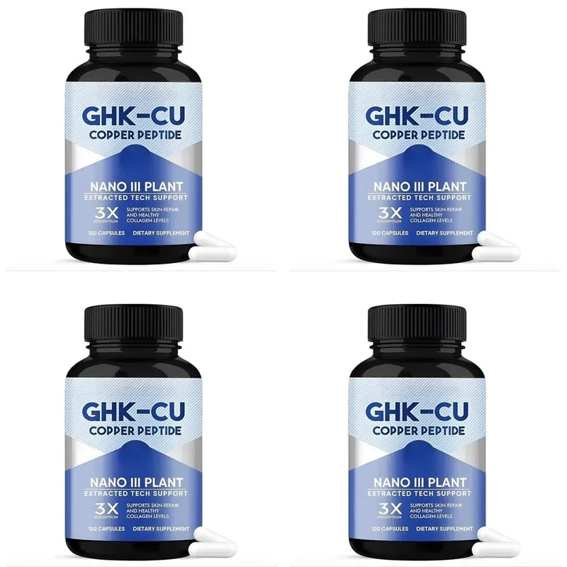 GHK-Cu Copper Peptide Capsules for Skin Repair Support Collagen Metabolism Support and Antioxidant Protection - 120 Capsules