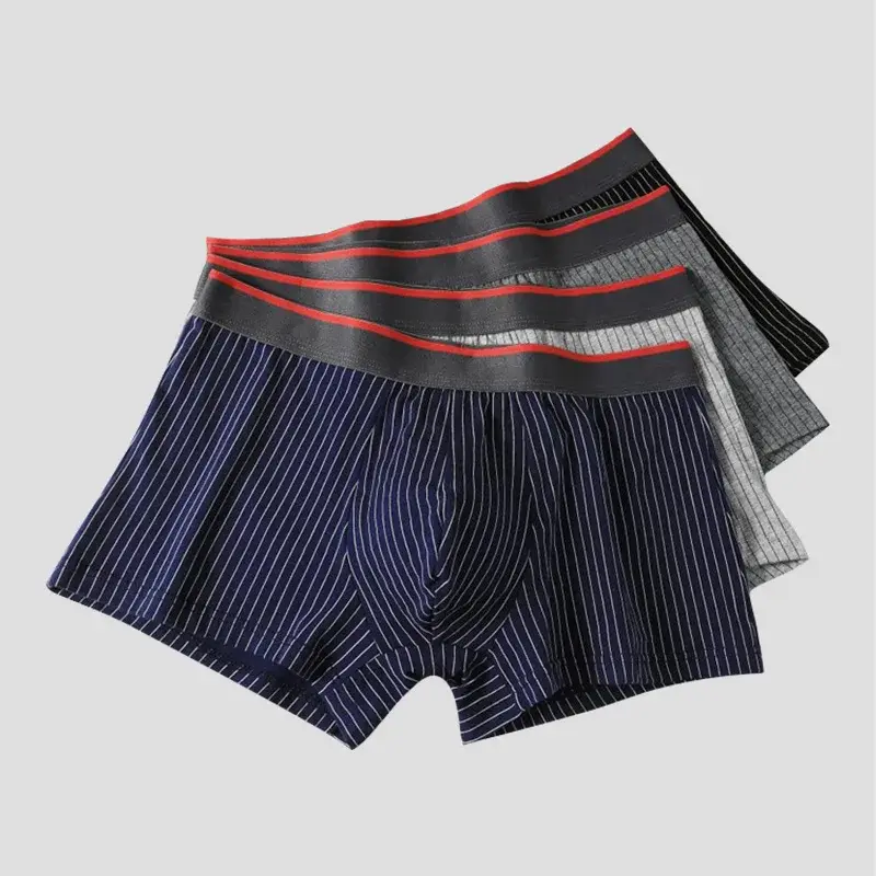 3PC Herrenunterwäsche Baumwolle Boxer Jugend Plus Größe kurze Shorts Jungen Boxershorts Kopf Sommer dünne Unterhosen — image 4