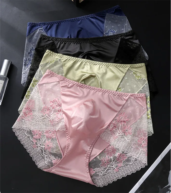 New Men's underwear Light luxury cuecas masculino adults 18 plus size satin lace 3D bag calzoncillos hombre sexys shopping tøy — image 8