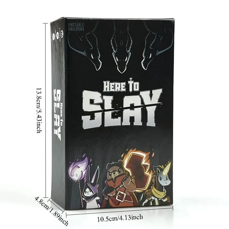 Unstable Games Slay Sleigh Fighting Strategy Game Collection Vs. English Card Here to Sleigh Card Games — image 4