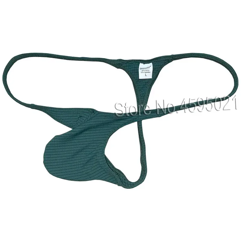 Men's Underwear Thong Contour Pouch Tangas Rise Cheeky Underpants Low Rise Beach Briefs Bikini Single Layer Quick Dry Silky — image 1