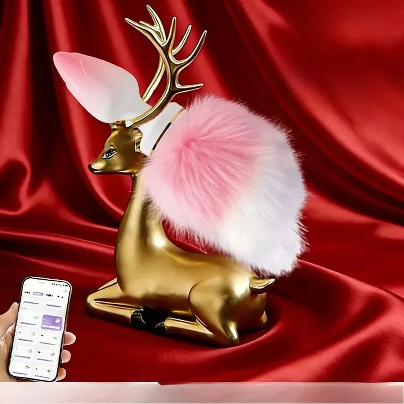 Super Fluffy Soft Fox Tail Anal Plug APP&Wireless Remote Heating Strong Vibration Silicone Adult Sex Toys for Women&Unisex 18+