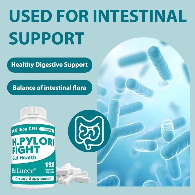 H. Pylori Defense Probiotics 20 Billion CFU - Lactobacillus Reuteri Support Intestinal Balance Digestive System Non-GMO — image 1