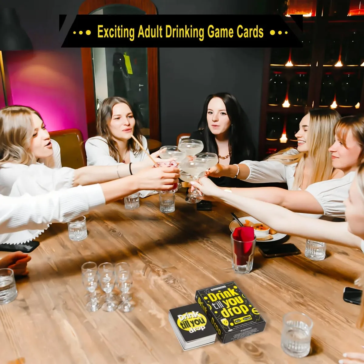 Drink Till You Drop Party Board Game Cards – Fun Social Drinking Game for Family Gatherings Friend Gatherings & Team Building — image 4