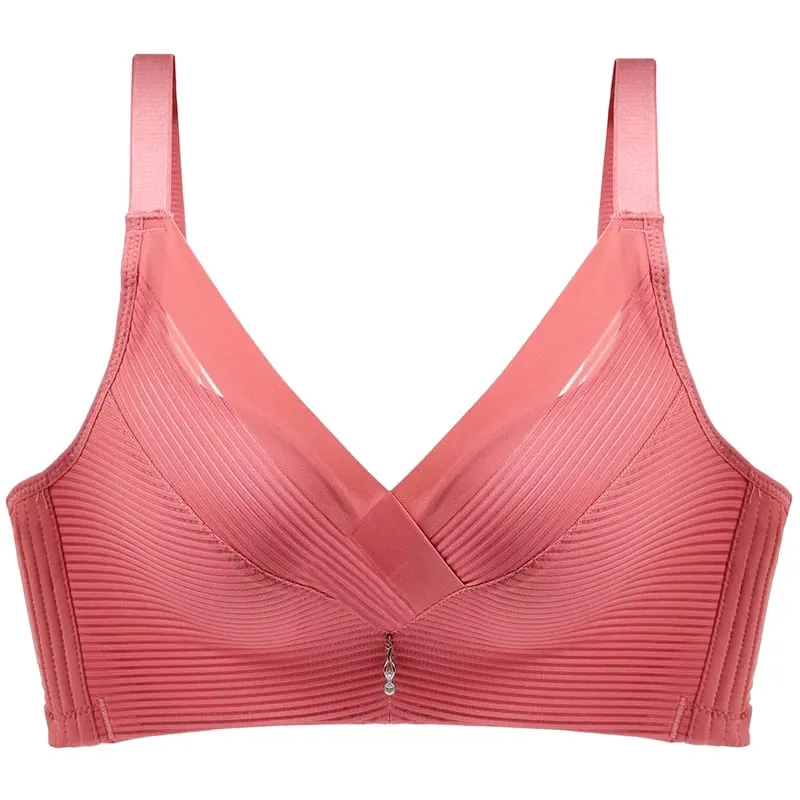 Bra Seksi untuk Wanita Bralette Push Up Lingerie Nyaman Nirkabel Pakaian Dalam Solid Wanita — image 11