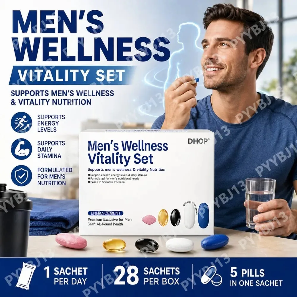 Men's Vitality Daily Supplement Pack Oyster Maca Cistanche Tablets Ashwagandha NMN DHA Capsules for Men's Energy Support — image 2