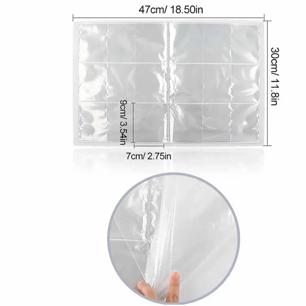 9 Pocket Cards Album Folder Anime Cover Collection Holder Binder Fit For Pokmon YuGiOh TCG Game Sports Football 540 Card Storage — image 4