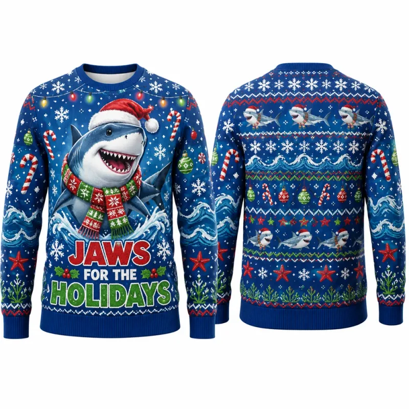 I Am The Tree Cat Julesweatshirt 3D-grafik Rundhals Langærmet Mænd Kvinder Funny Ugly Xmas Holiday Party Autumn Pullover — image 7
