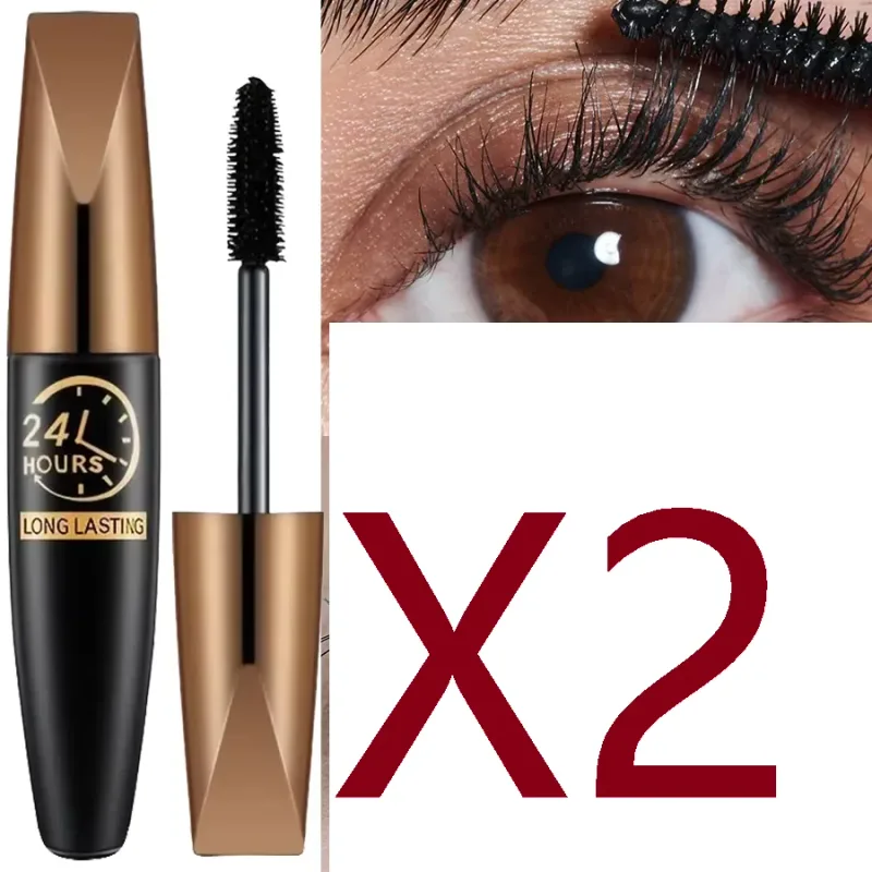 Rímel preto 5d à prova d'água, alonga os cílios, extensão de fibra de seda, maquiagem para os olhos para mulheres, cosméticos, maquiagem coreana — image 8