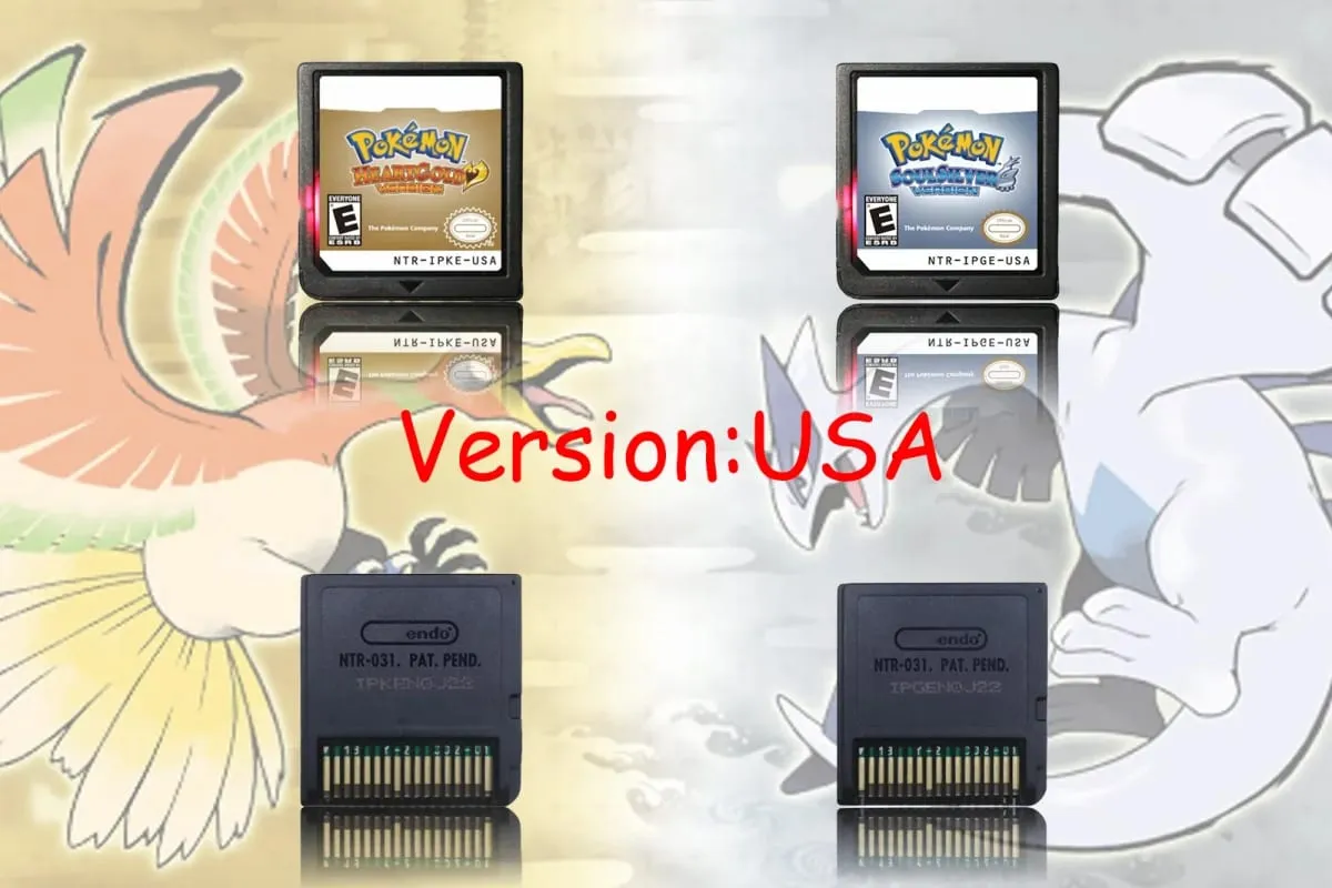 Pokemon Series DS ตลับเกม Diamond Platinum Pearl HeartGold SoulSilver สีดำสีขาวหลายภาษาสำหรับ NDS/2DS — image 2