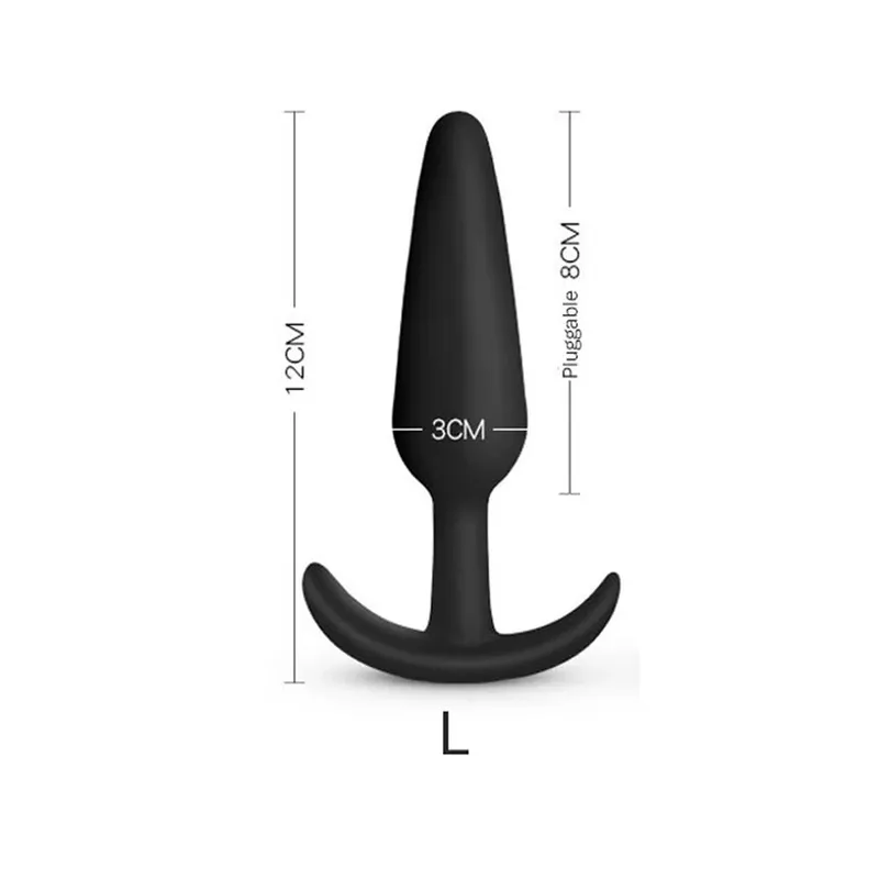 3 forskellige størrelser analprop blød silikone anal buttplugstimulator Voksen sexlegetøj til mænd/kvinder prostata massager analtræner