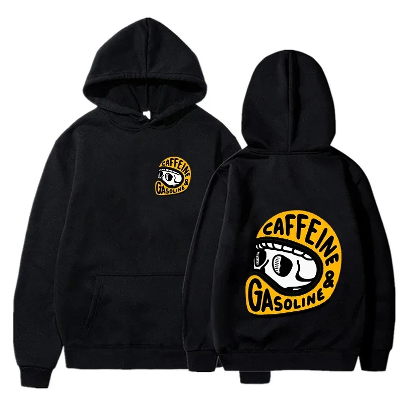 2026 Spring Autunm Men's Hoodies Gothic Harajuku Biker Skull Graphic New Men Fashion Hoody Tops Dark Punk Skulls Retro Pullover — image 1