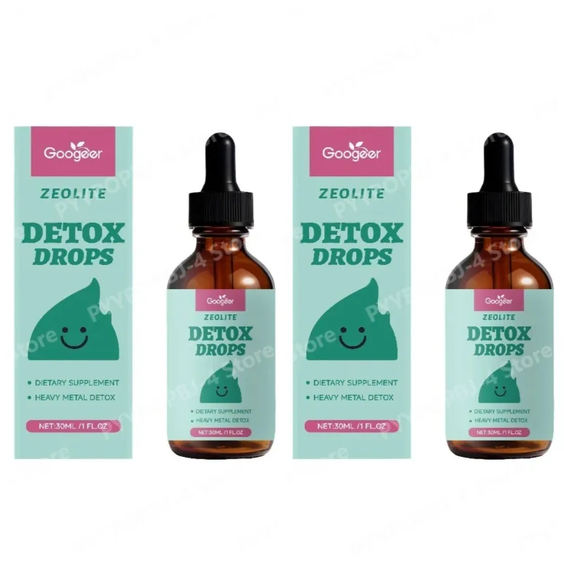 Googeer Zeolite Detox Drops 30ml Heavy Metal Support Vitamin B12 D3 Daily Cleanse Formula Non-GMO Soy-Free Dietary Supplement — image 9
