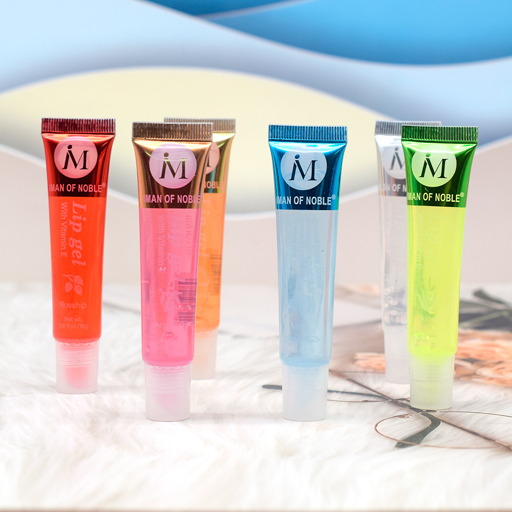 6Pcs Fruchtigen Geschmack Wässrig Glänzend Lip Gloss Set Klar Lip Gel Feuchtigkeitsspendende Feuchtigkeitsspendende Lip Gloss Frauen Lippen Make-Up Großhandel