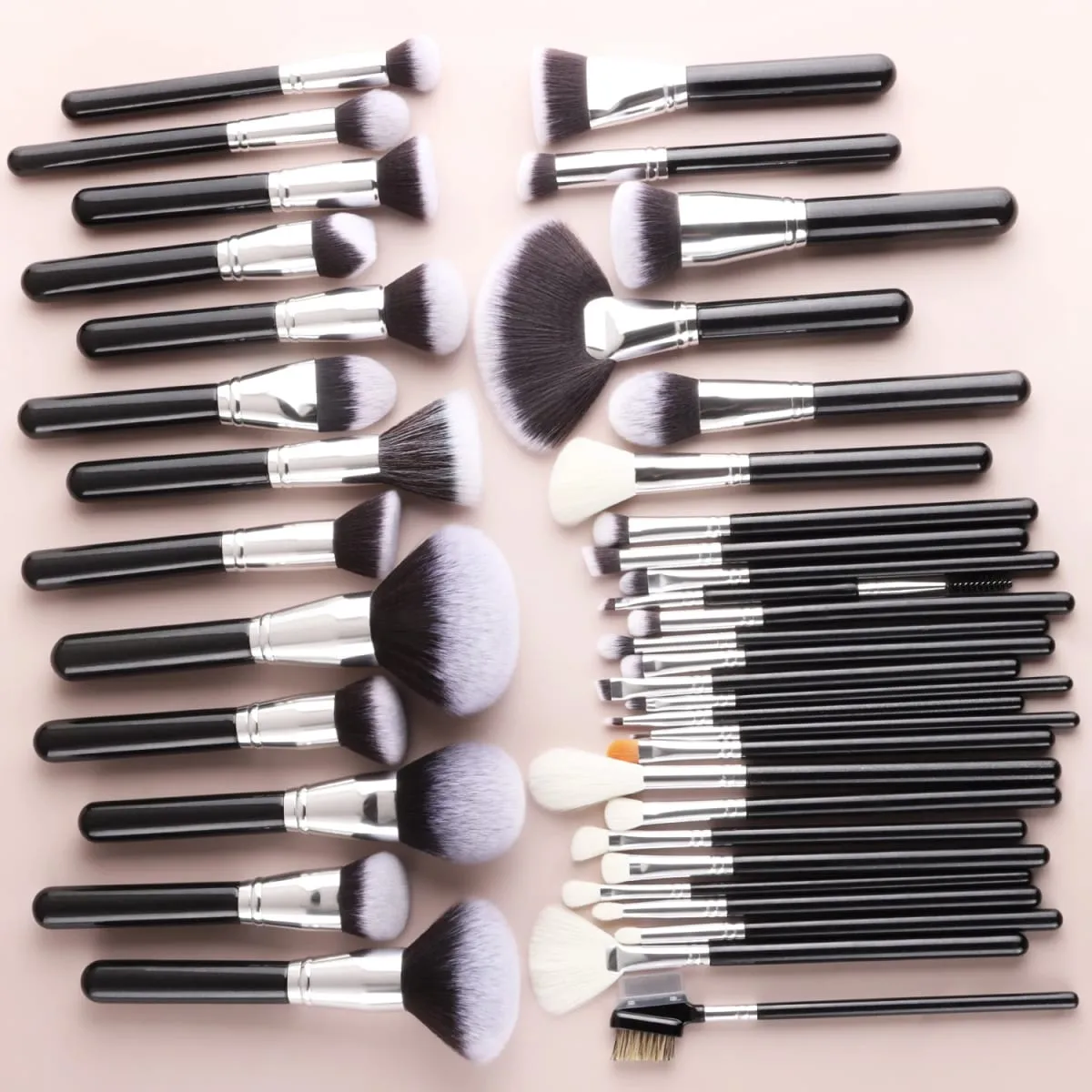40/30/25/22Pcs Professional Makeup Brush Set with Crocodile Storage Bag Blush Highlight Eyeshadow Brushes for Daily Stage Makeup