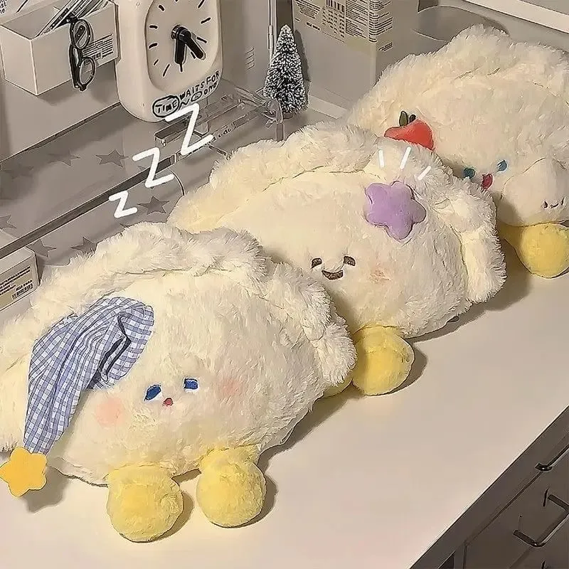 20cm Dumpling Plush Pillow Fluffy Soft Stuffed Toy Home Sofa Bedroom Decoration Comfort Sleeping Companion Kawaii Gift For Women