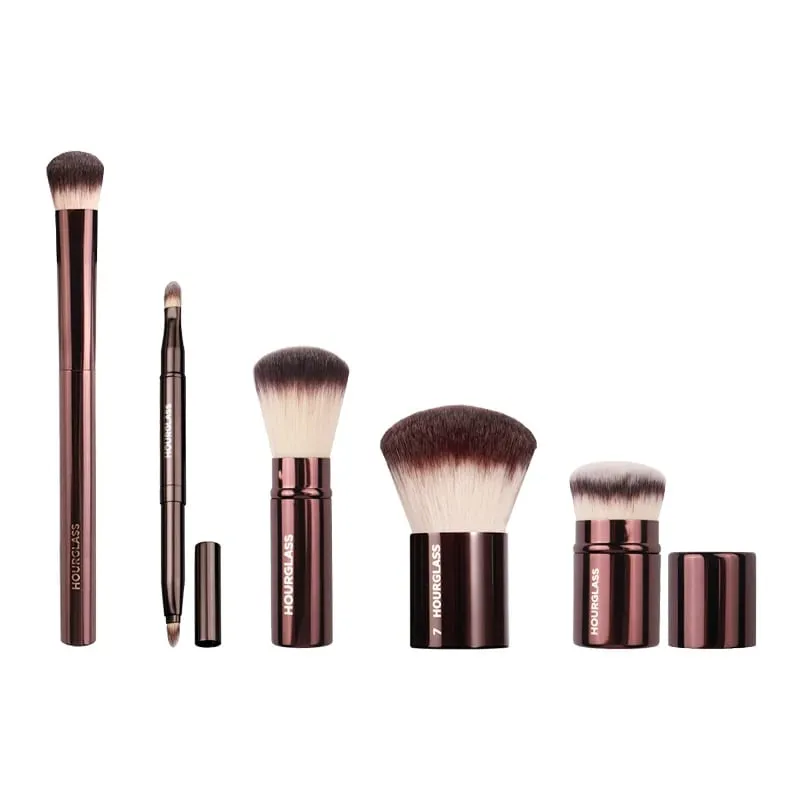 Sablier Pro, pinceaux de maquillage pour fond de teint, poudre, contour, fard à joues, manche en métal, surbrillance, bronzant, haut de gamme, sans boîte, 1 pièce — image 2
