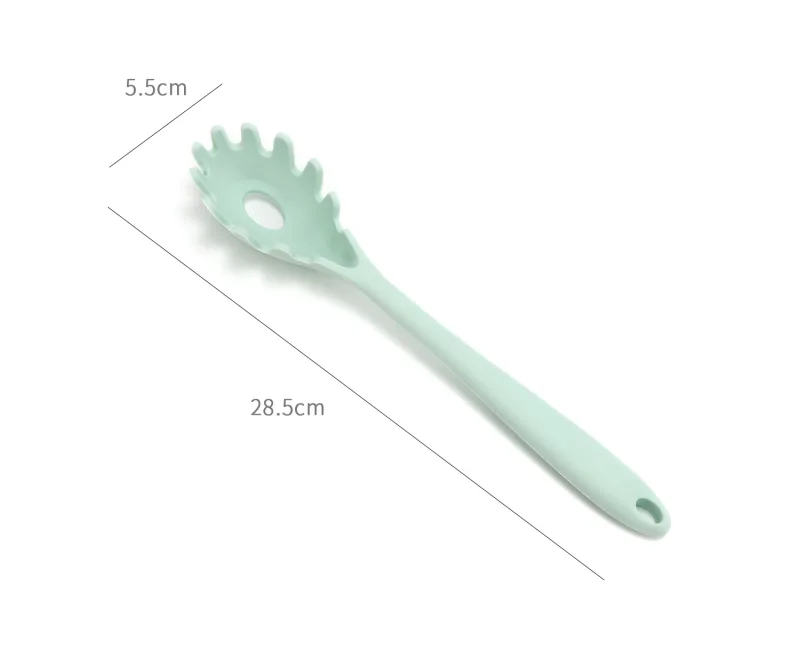 11.2 Inch Pasta Nĩa Silicone Cao Cấp Spaghetti Dụng Chịu Nhiệt Mỳ Thìa Máy Chủ Thực Phẩm Nhà Bếp Dụng Cụ Nấu Ăn — image 2