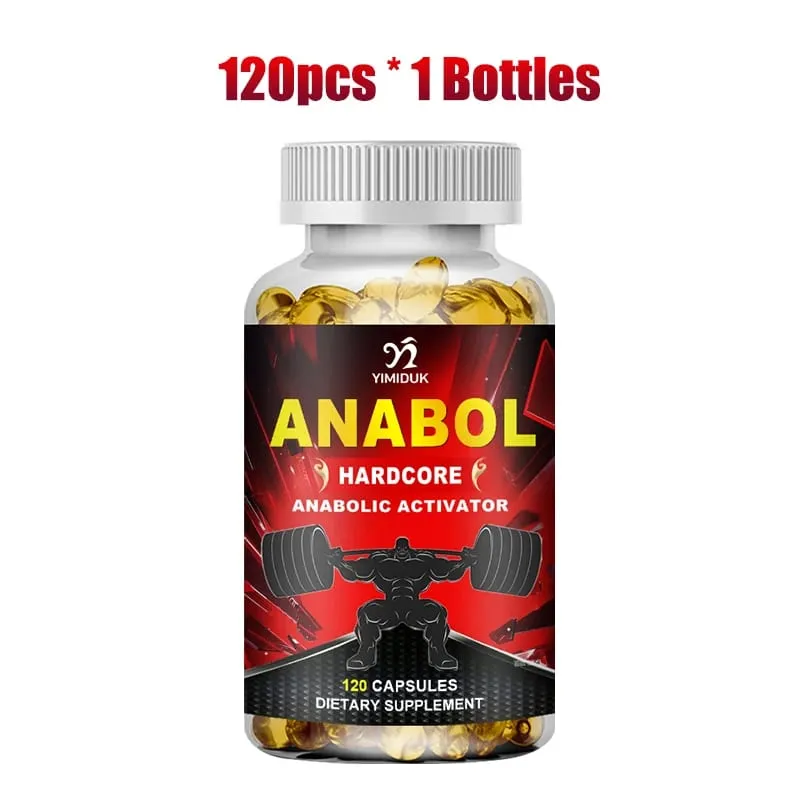 Buy 1 Get 1 Free! Anabol Hardcore Supplement for Muscle Growth Improved Endurance Stress and Mood Relief and Overall Health