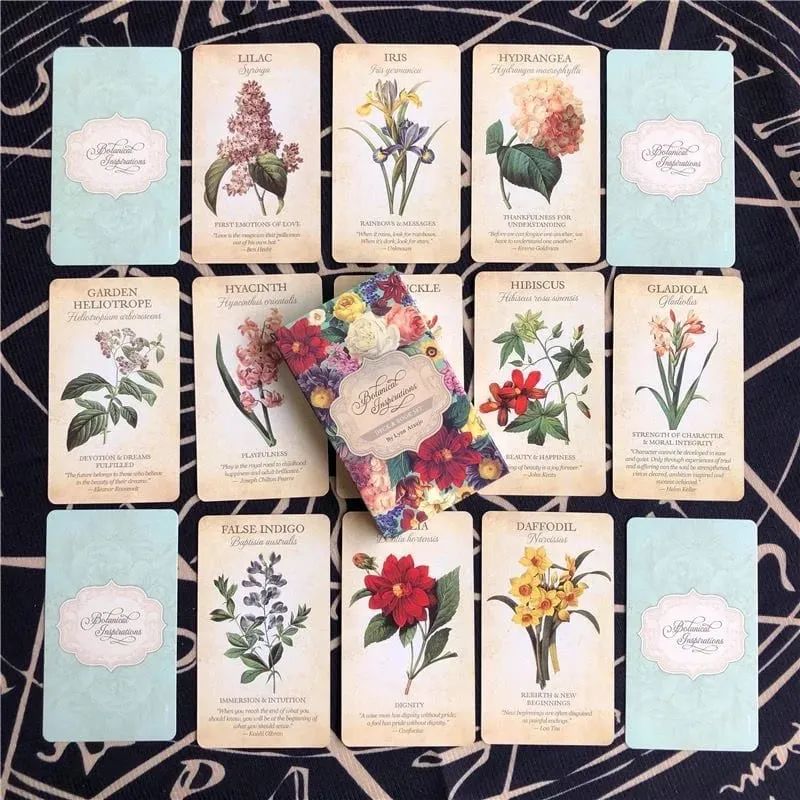 Botanical Inspiration Oracle Cards Set of 45 10.3x6cm Each Plant-Based Wisdom Predictive Tools for Personal Development — image 5