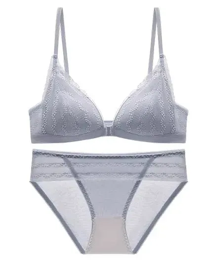 Push Up Bra for Small Breasts - Front Close Lace Bralette Wireless Demi Triangle Cup Sexy Underwear Thin Demi Cup Small Chest — image 14
