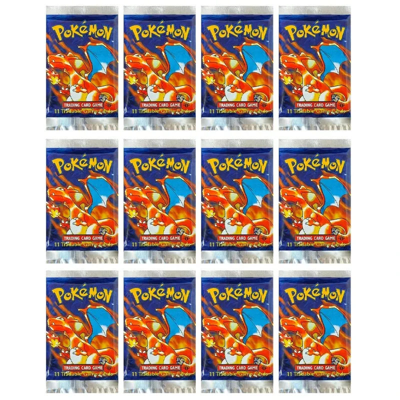 Pokémon Booster Packs Base Fossil Jungle 9 single bags 1 pack/11 Cards and Booster Box 3 1Box/36 Packs models Proxy Game Cards
