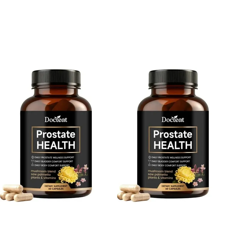 Prostate Health Capsules for Men Saw Palmetto Pumpkin Seed & Lycopene with Zinc for Urinary Flow & Bladder Comfort 60 Count — image 8