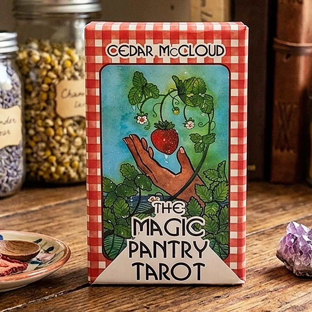 The Magic Pantry 타로 데크 가정 요리사 및 미식가를 위한 음식 테마 수채화 타로 카드 이중 양각 카드지 12*7cm — image 4